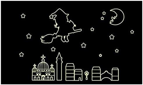 Glow In The Dark Planet & Stars Wall Stickers, girl moon for Wall Decor, Perfect for Children Kid and Play Rooms wallpaper