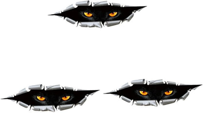 Halloween Car Sticker Scary  Horror Eyes Design Universal Computer Sticker Car Decal Laptop Sticker Fashion Punk Festival Vehicle  nc840w3  Size  21x5cm