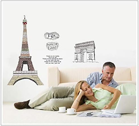 France Eiffel Tower Wall Sticker with quotes AY1930