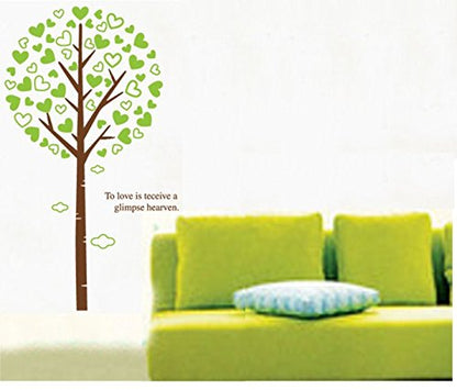 PVC Wall Stickers Wall Decals Green Love Tree