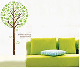 PVC Wall Stickers Wall Decals Green Love Tree