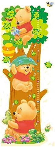 Cartoon Winnie the Pooh Animal Measurement of height Wall Stickers