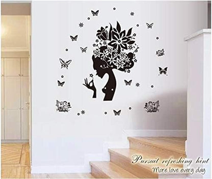 Wall Decal Sticker On The Removable Stickers Black Rose Girl Mural Paster Kids Rooms DM5700018