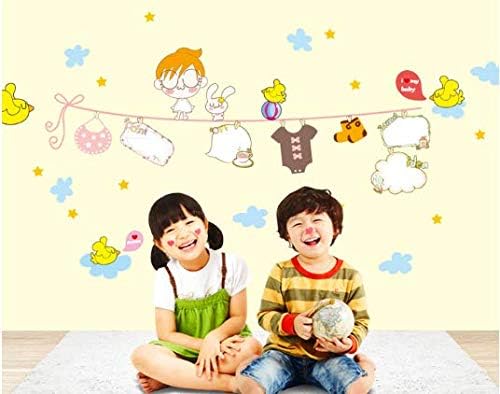 Ay7115 Clothes Hanger Birds Sticker DIY Removable Cartoon Art Vinyl Home Wall Stickers