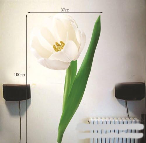 Flowers Wall Sticker (PVC Vinyl, 70 cm x 50 cm) Self Adhesive Sticker
