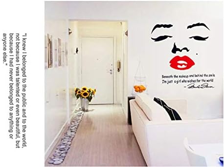 Ay7165 Marilyn Monroe Wall Art Sticker Decal Home Diy Decor Wall Mural Removable Room Decal Sticker