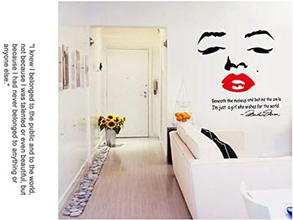 Ay7165 Marilyn Monroe Wall Art Sticker Decal Home Diy Decor Wall Mural Removable Room Decal Sticker