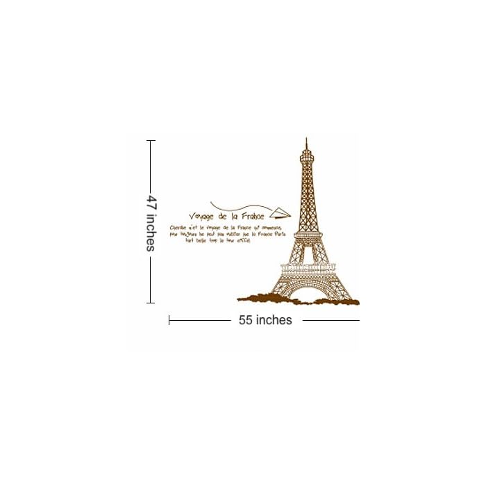Rainbow Wall-stickers Wall Decor Removable Decal Sticker - Paris Eiffel Towe rJM7092