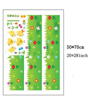 Wall Sticker Butterflies Flowers Birds Grasses Paper Ay763