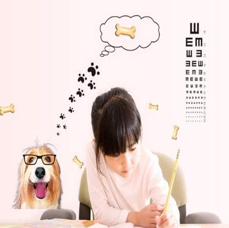 SHOWERORO 2pcs Wall Stickers Merch Kids Eye Chart Wall Sticker Ay6023