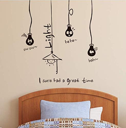 Wall Stickers For Living Room Hanging Light Bulbs Wall Sticker For Home Decor Abc1013
