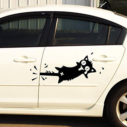cat wall sticker Carved PVC for home decor Decals Doors/windows decoration Funny car stickers