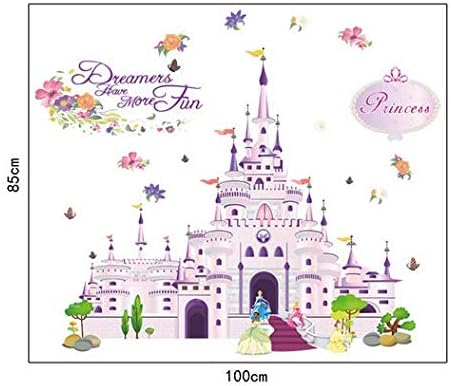 Princess Fantasy Castle Removable Wall Stickers Decals Kids Nursery Decor Art Mural