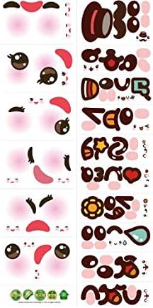 Cartoon Cute Smiley Face Expression Wall Sticker Mural PVC Removable Laptop Refrigerator Decals Waterproof