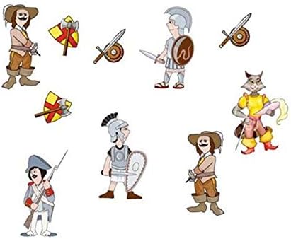 Cartoon character knight wall sticker, Ncs0022