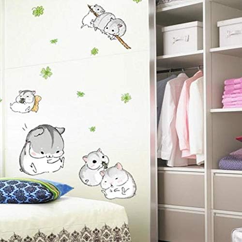 MJ7014【 German】 PVC wall decal wall decal nice little hamster wall sticker wall decal sticker children's day gift good gift for friends