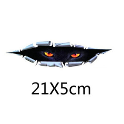 Halloween Car Sticker Scary  Horror Eyes Design Universal Computer Sticker Car Decal Laptop Sticker Fashion Punk Festival Vehicle  nc840w3  Size  21x5cm