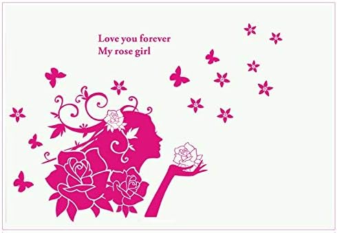 Red Fairy Girl Wall Stickers Living Room Model Ay858