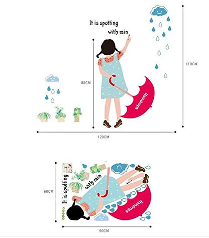 Ay881Romantic Cats Lovers In the Street Lamp DIY Removable Wall Stickers Living Room Decoration Mural Decal PVC Wall Paper