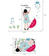 Ay881Romantic Cats Lovers In the Street Lamp DIY Removable Wall Stickers Living Room Decoration Mural Decal PVC Wall Paper