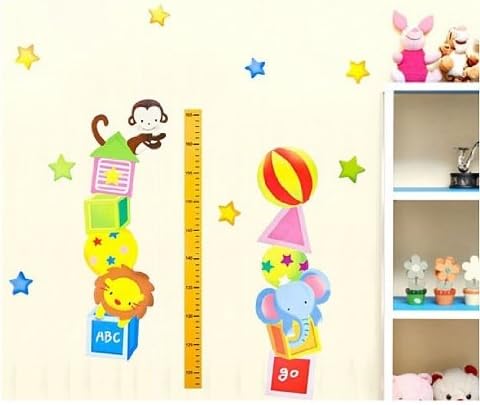 Wall Sticker Wall Tattoo Wall Picture Wall Decal Messlatte Tape Measure Growth Chart Circus 44404 for Bedroom Living Room Bathroom Nursery