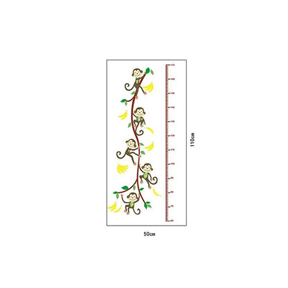 Abq6601 Buy docooler Cute Monkey Tree Height Scale Measurement for Child Kid Removable Wall Art Decals Stickers Mural ABQ6601 (60* 45cm) Online at desertcart BruneiGroup 25