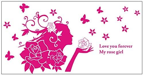 Red Fairy Girl Wall Stickers Living Room Model Ay858