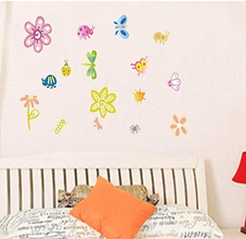 NC5070-5 Flower Butterfly DIY Removable Wall Stickers
