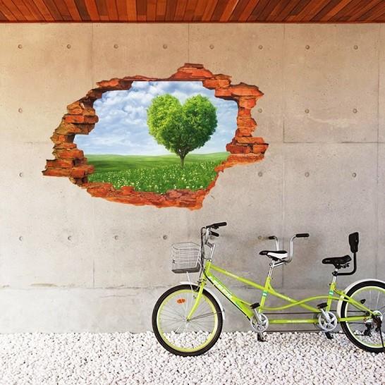 3D Heart Tree Wall Sticker