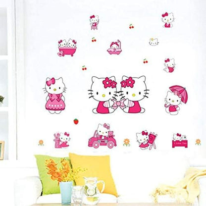 Hellokitty Children'S Room Warm Cartoon Wall Sticker DM57016