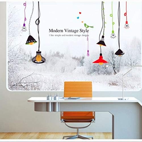 Fashion Modern Chandelier Colorful Light Removable Wall Sticker