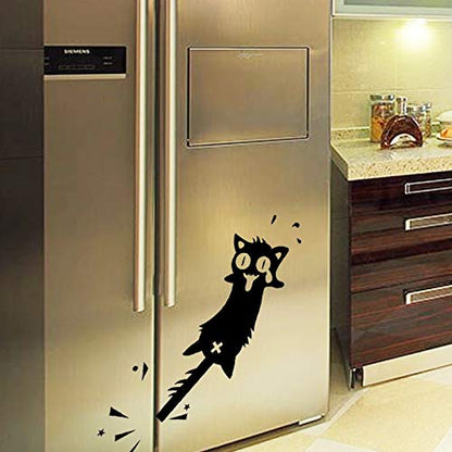 cat wall sticker Carved PVC for home decor Decals Doors/windows decoration Funny car stickers