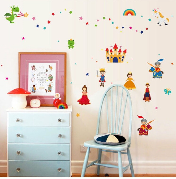 Cartoon Castle Kids Wall Sticker SK9138
