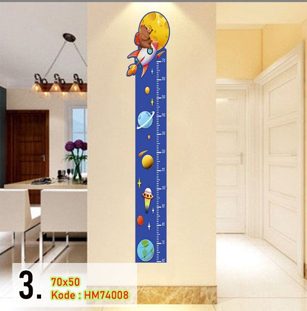 Height Chart Wall Sticker Wall Hanging Measuring Growth Chart Wall Sticker for Boys Girls, Educational Wall