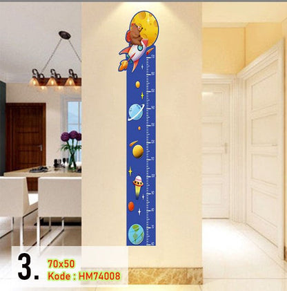 Height Chart Wall Sticker Wall Hanging Measuring Growth Chart Wall Sticker for Boys Girls, Educational Wall