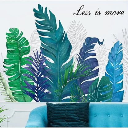 HT94015 Home Green Plant Wall Stickers