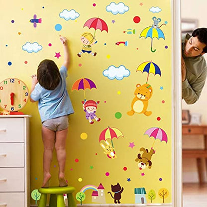 Cartoon Animal Diy Wall Sticker Children's Room Decoration Modern Art Mural Bedroom Living Room Wall Decoration Children's Room xl8217