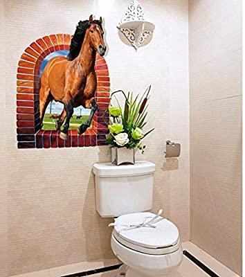 3D Horse animals Background Wall Sticker for Living Room SK9074