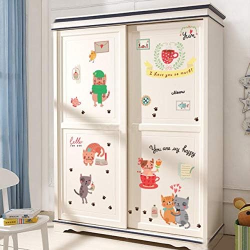 Cat Stickers, Wardrobe, Refrigerator, Door, Crib, Kindergarten, Decorative Wall Stickers , 2724656861324