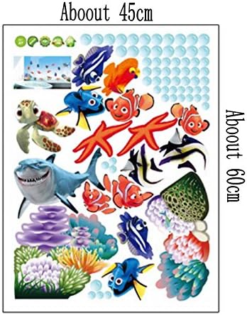 Ays617 Finding Nemo Among Colorful Coral Reef Under the Ocean Wall Decal
