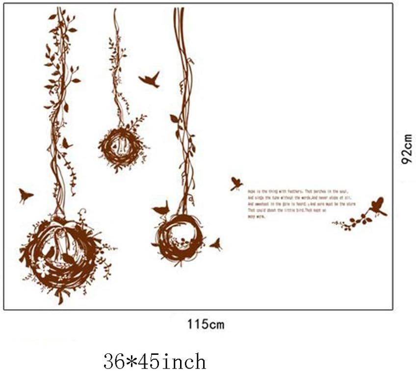 BEST OF BEST Bird Nest Tree Vine Wall Stickers Ay7026
