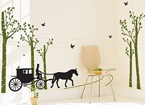 Wall Sticker AY- 815 Syga Horse Riding Natural Wall Stickers