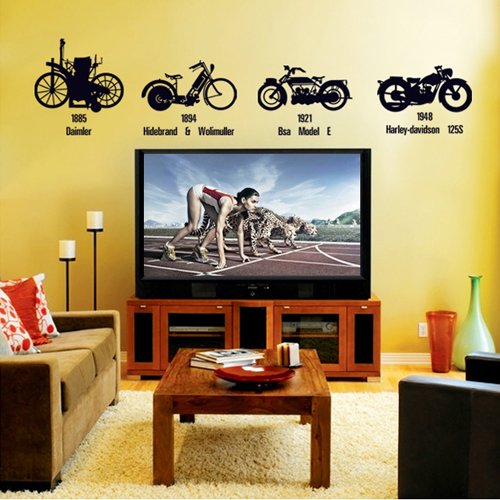 Syga Wall Sticker (PVC Vinyl, 61 cm x 5 cm x 5 cm, AY7161)