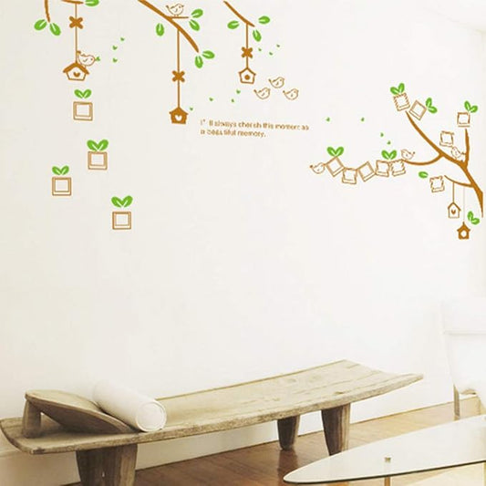 Am9016  BEST OF BEST Tree Branch Photo Frame Wall Sticker Home Decal Removable PVC Murals Wallpaper Girls Boys Kids Baby Nursery Bedroom Living Room Bathroom Kitchen Window Playroom Decor