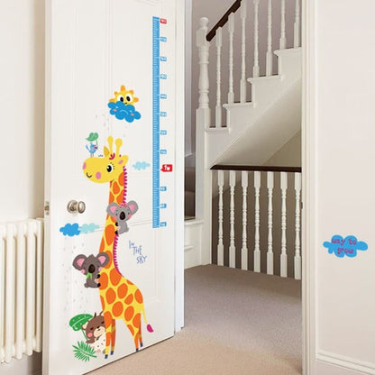 WALL STICKER TINGGI BADAN JERAPAH GROW UP ANIMAL SK9002 STIKER DINDING