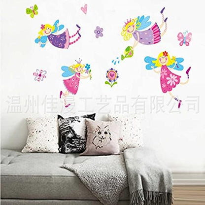 JMs8300 Wall Stickers, Durable Decals For Children Room, Nursery, Daycare and More (Fairies and
