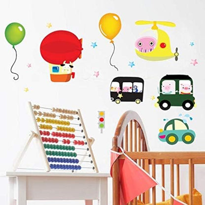 Balloon Airplane Wall Stickers  Ncs0020