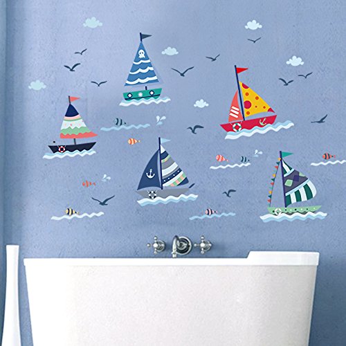 Cortina Wall Sticker (Vinyl, 56 cm x 5 cm x 5 cm, BI-SK7061)
