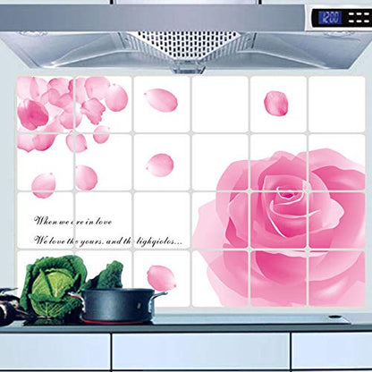 Floral and Botanical Vinyl Self-Adhesive Kitchen Sticker (60 x 90 cm)
