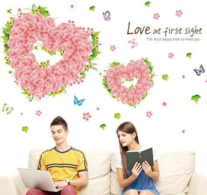 Rose Wall Sticker Home Living Room Decoration Removable Art AY7173